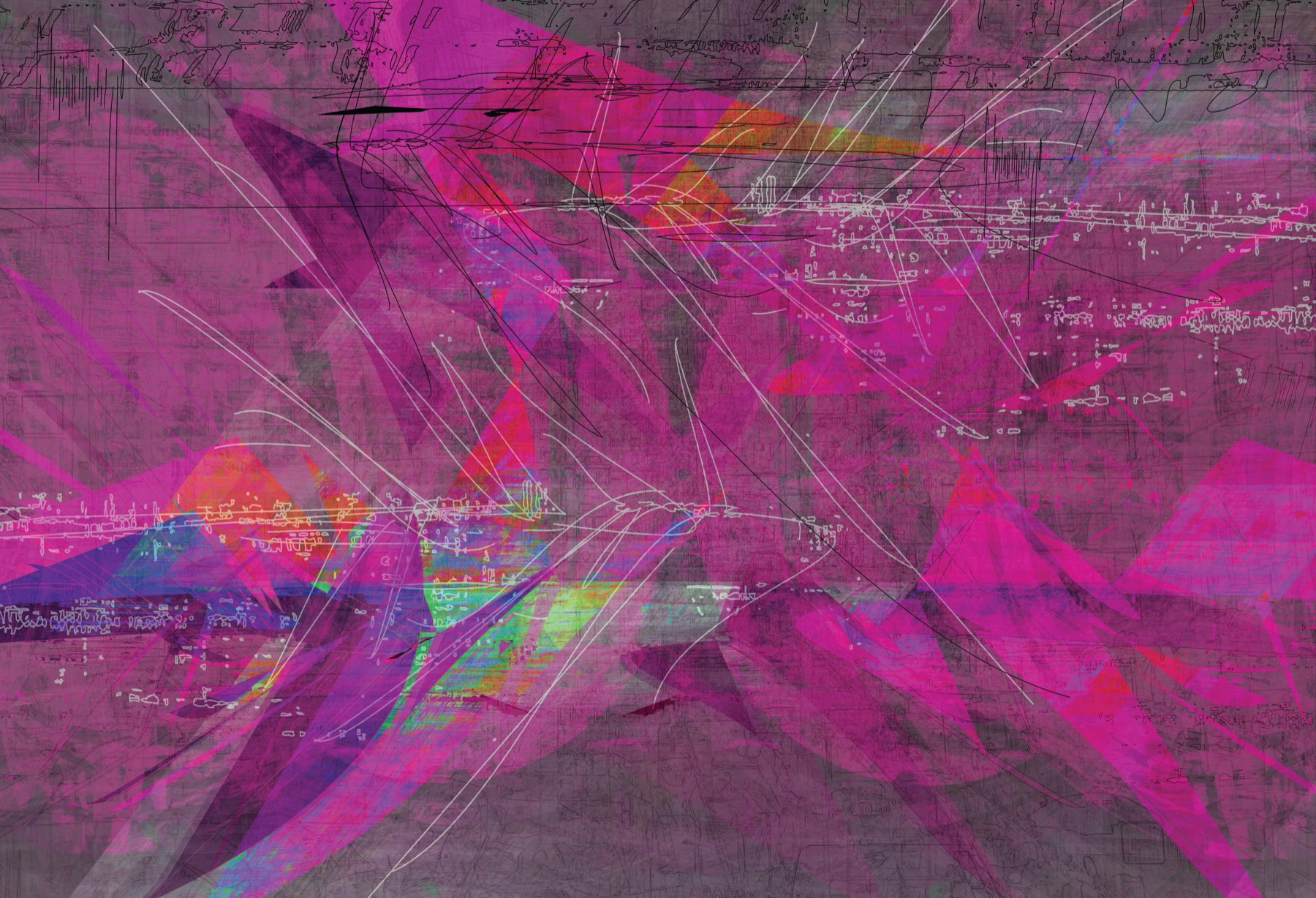 Magenta abstract painting